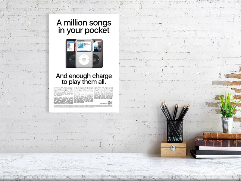 A Million Songs in Your Pocket - A3 / A2 Wall Poster - Image 3