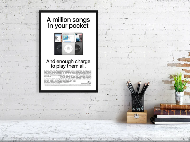 A Million Songs in Your Pocket - A3 / A2 Wall Poster - Image 4
