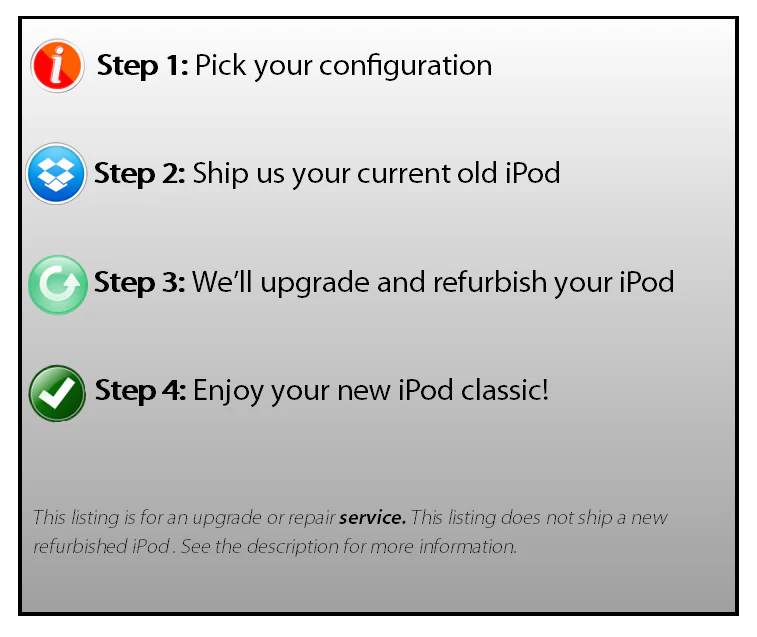 Flash Storage Upgrade and Refurbishment - iPod classic - Image 4