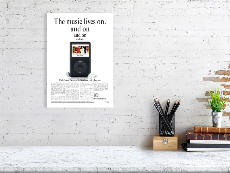 The Music Lives On - A3 / A2 Wall Poster - Image 3
