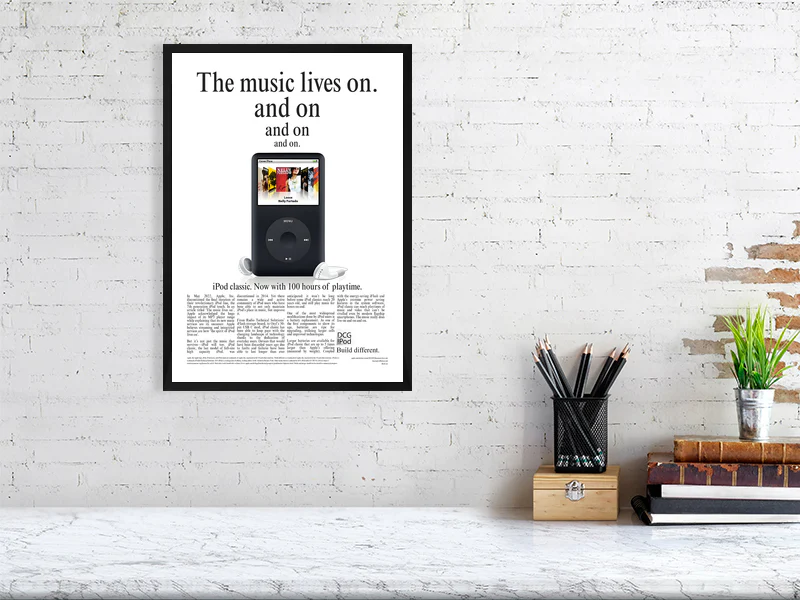 The Music Lives On - A3 / A2 Wall Poster - Image 4